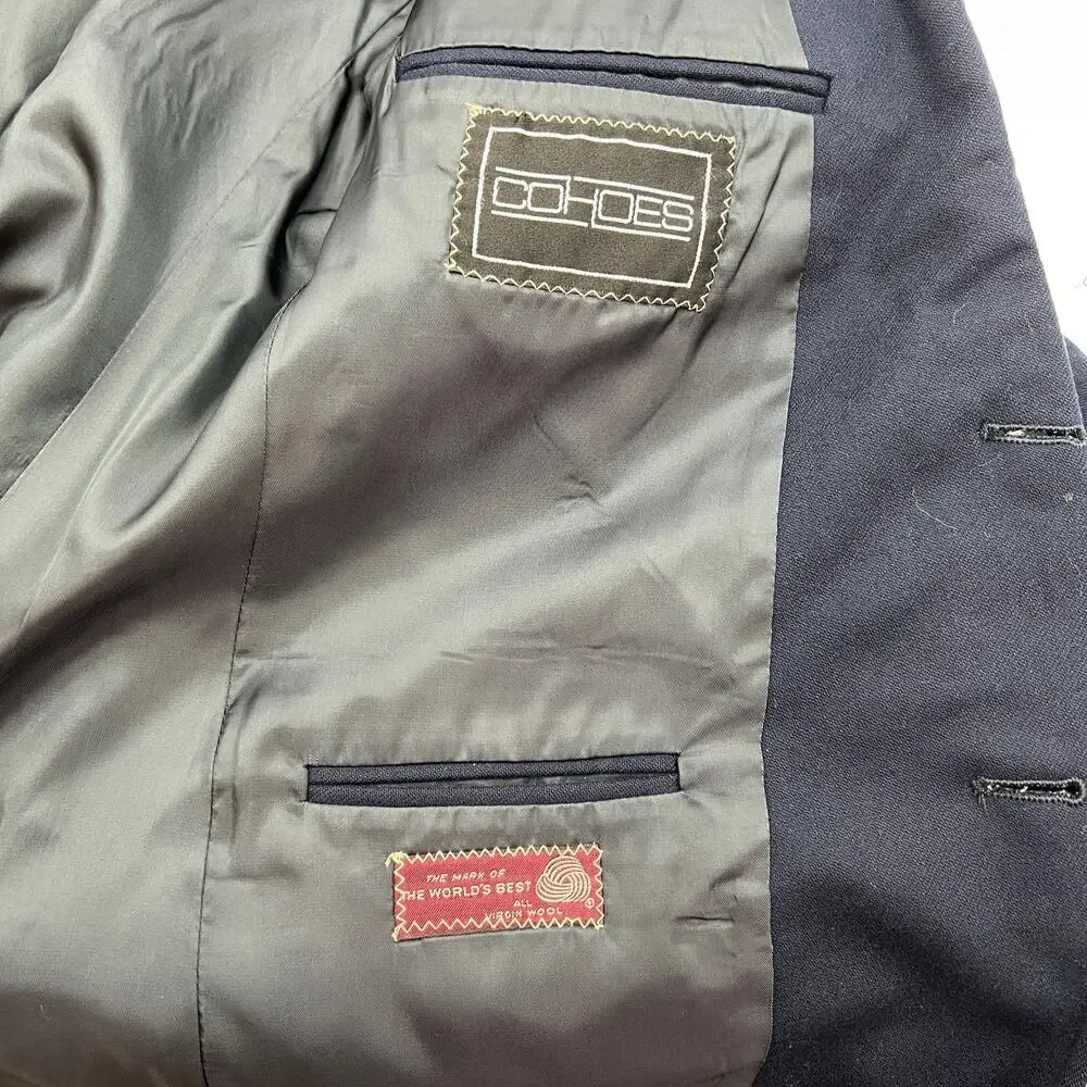 Vintage Chaps Ralph Lauren Wool Navy Blazer
